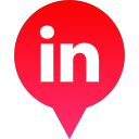 linkedin, logo, media, social svg vector icon