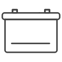 battery, car battery svg vector icon