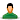 green, male, user icon