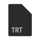 extension, file, format, trt svg vector icon