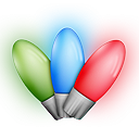 bulbs, christmas lights, leds icon