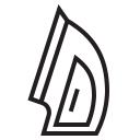 appliances, flatiron, iron svg vector icon