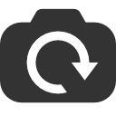 rotate,camera icon