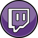 media, social, twitch svg vector icon