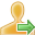 go, user, yellow icon