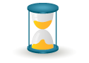 clock, hourglass, sand, time, wait icon