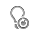 lightbulb,reload icon
