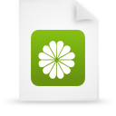 document, file, green, paper icon