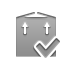 send,box,checkmark icon