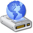 hard,drive,network icon