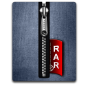 rar,silver,blue icon