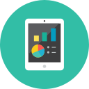 chart, tablet svg vector icon