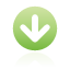 down, green, navigation icon