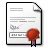 certificate, stock icon