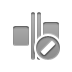 space,evenly,horizontal,cancel icon