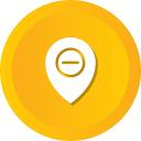 direction, gps, location, map, pin, remove svg vector icon