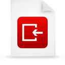 document, file, paper, red icon
