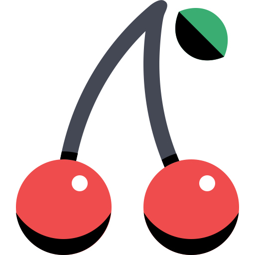 Cherry svg vector icon