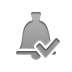 bell,checkmark icon