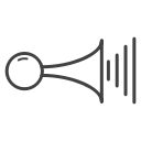 audio, car horn, horn, loud, speaker svg vector icon