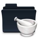 folder,badged,recipe icon