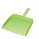cleaning, dust, janitor, pan icon