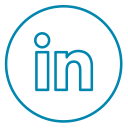 circles, linkedin, neon, network, professional, social, work svg vector icon