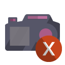 camera,cross icon