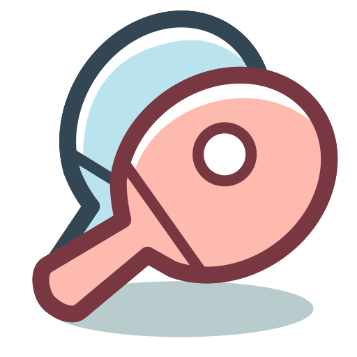 Ping Pong Racket svg vector icon