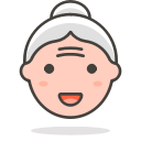 2, old, woman svg vector icon