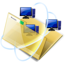 folder, network icon