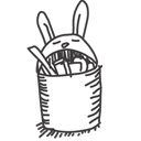 recycle,bin,rabbit,full icon
