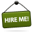 sign,hire,me icon