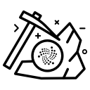 coin, crypto, cryptocurrency, currency, iota, money svg vector icon