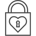 heart, key, lock, love, valent, valentine, valentines svg vector icon