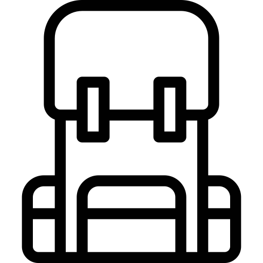 Backpack svg vector icon