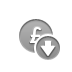 coin,pound,down icon