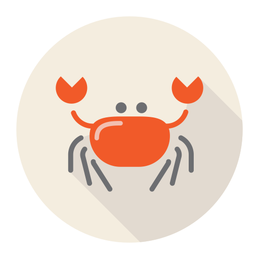 Crab svg vector icon