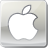 apple, logo, silver, social media icon