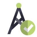 antenna,checkmark icon