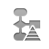flowchart,pyramid icon