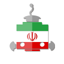 bot, flag, ir, iran, robot, telegram svg vector icon