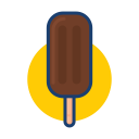 colorful, dessert food, ice cream, popsicle svg vector icon