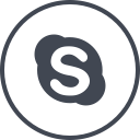 media, online, skype, social svg vector icon