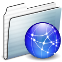 network,folder,graphite,stripe icon