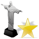 cristoredentor,star,favourite,bookmark icon