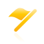 flag, yellow icon