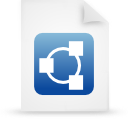 blue, document, file, paper icon