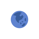 earth, globe, notification, world map svg vector icon