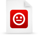 document, file, paper, red icon